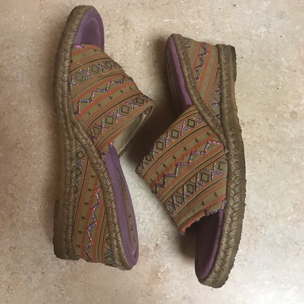 Art Effects Espadrille Wedges Size 10
